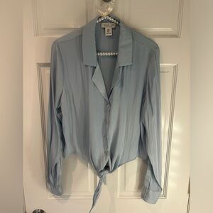 Rachel Zoe Sky Blue Button-Down Shirt